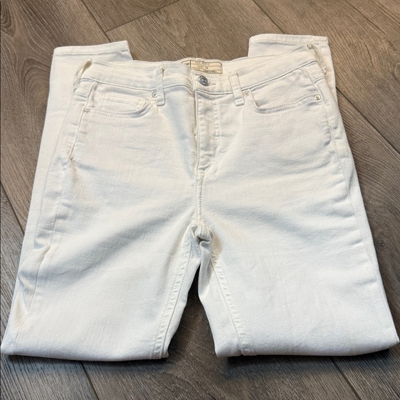 Free People High Rise Busted Knee Skinny Jeans - Picture 2 of 6